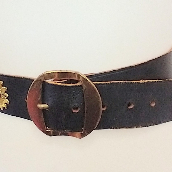 UNIQUE VINTAGE LEATHER BELT - Picture 6 of 8